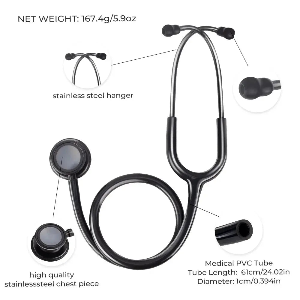 Doppelseitiges medizinisches Stethoskop, professionell - Medizinische AusrüstungMedizinische AusrüstungLieferanten - Erfüllung - ServiceMedSurgery Store For Digital Health1005009192649741 - All Black - Vereinigte StaatenAll BlackUnited StatesDoppelseitiges medizinisches Stethoskop, professionell - Medizinische Ausrüstung.