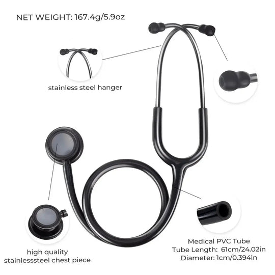 Doppelseitiges medizinisches Stethoskop, professionell - Medizinische AusrüstungMedizinische AusrüstungLieferanten - Erfüllung - ServiceMedSurgery Store For Digital Health1005009192649741 - All Black - Vereinigte StaatenAll BlackUnited StatesDoppelseitiges medizinisches Stethoskop, professionell - Medizinische Ausrüstung.