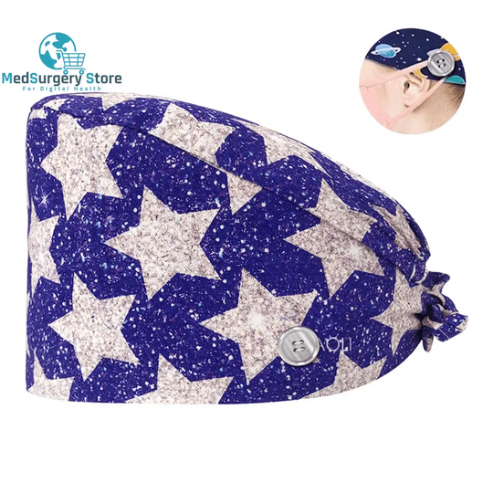 Neue Scrub Krankenschwester Hut Floral Bouffant Cap Mode Multicolour Krankenschwester Scrub Caps Einstellbare Bandage Turban Chirurgische Arzt Krankenschwester Hüte