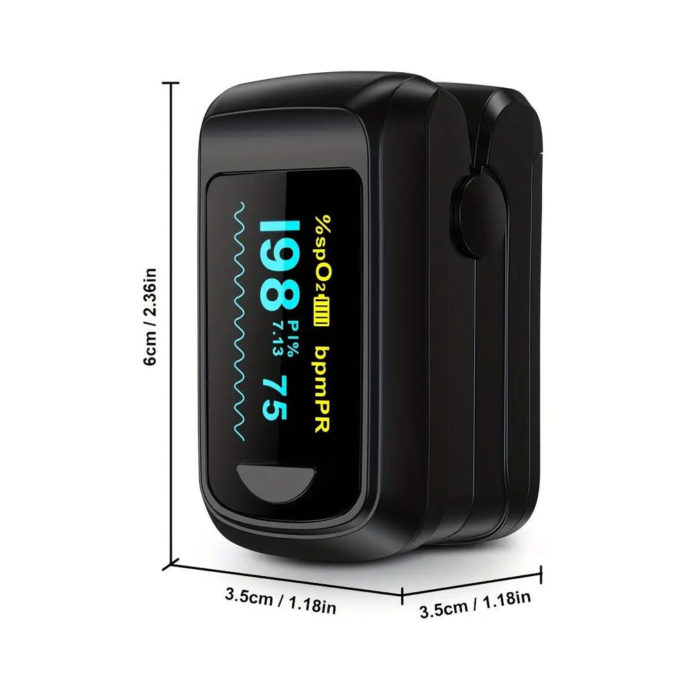 HEALTHTREE Pulsoximeter Fingerspitze SpO2 Herzfrequenz-Monitor - Blut-Sauerstoff-Sättigung Monitor mit LCD-Display, Batterie - powered (AAA), kompaktes Design für zu Hause, Reisen & Luftfahrt verwenden, Reise-Gesundheits-Tool, moderne medizinische Gerät,dsers - fulfillment - serviceMedSurgery Store For Digital Health601099661772693 - BlackBlackHEALTHTREE Pulsoximeter Fingertip SpO2 Heart Rate Monitor - Blut-Sauerstoff-Sättigung Monitor mit LCD-Display, Batterie - Powered (AAA), kompaktes Design für Zuhause, Reisen & Luftfahrt U