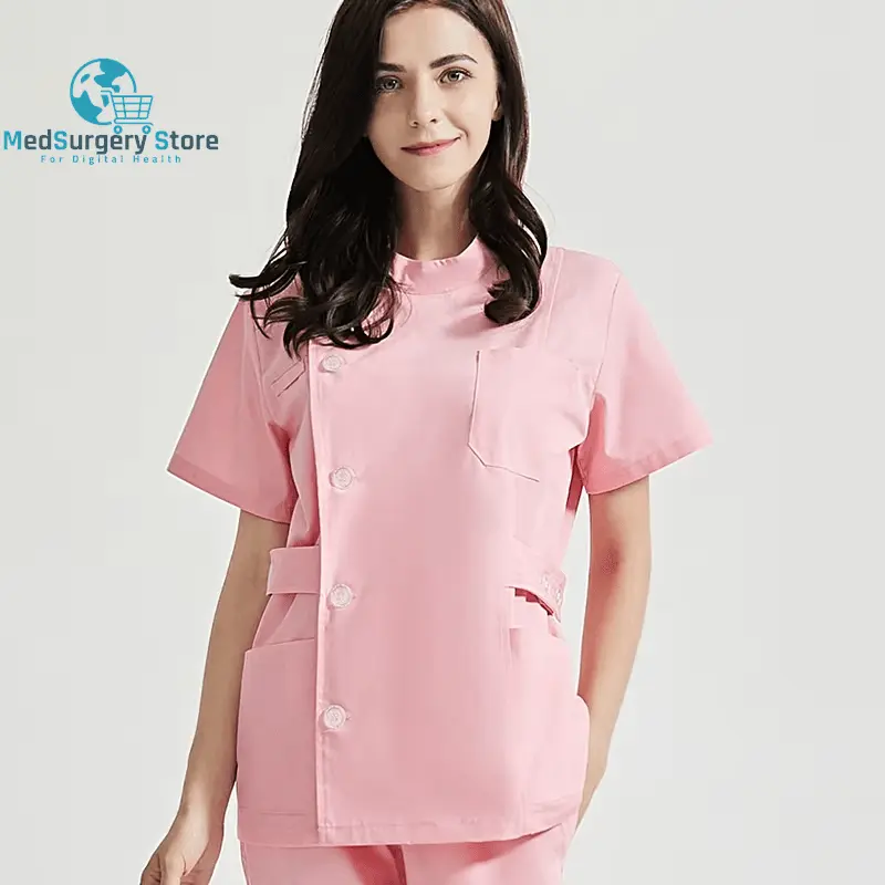Niaahinn Gesundheitsdienste Scrubs Set Uniformen V-Ausschnitt Schönheitssalon Arbeit Uniform Frauen Sets Tierpflege Institution Scrubs Mantel