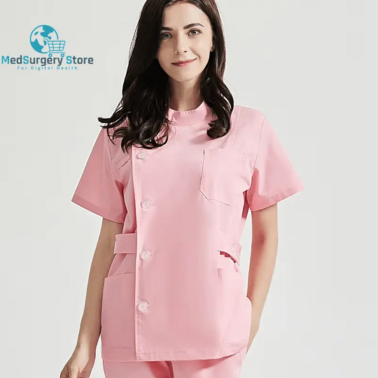 Niaahinn Gesundheitsdienste Scrubs Set Uniformen V-Ausschnitt Schönheitssalon Arbeit Uniform Frauen Sets Tierpflege Institution Scrubs Mantel