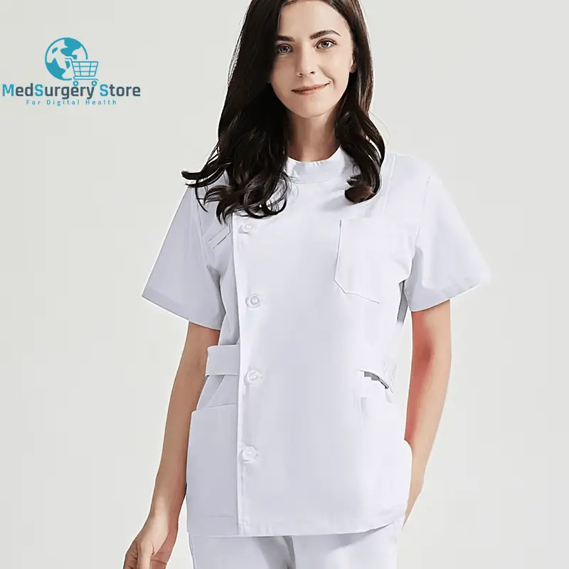 Niaahinn Gesundheitsdienste Scrubs Set Uniformen V-Ausschnitt Schönheitssalon Arbeit Uniform Frauen Sets Tierpflege Institution Scrubs Mantel