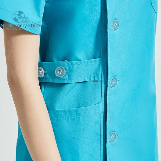 Niaahinn Gesundheitsdienste Scrubs Set Uniformen V-Ausschnitt Schönheitssalon Arbeit Uniform Frauen Sets Tierpflege Institution Scrubs Mantel