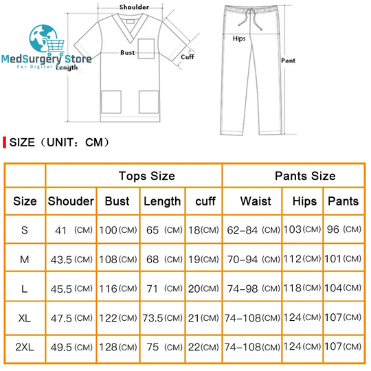 Niaahinn Gesundheitsdienste Scrubs Set Uniformen V-Ausschnitt Schönheitssalon Arbeit Uniform Frauen Sets Tierpflege Institution Scrubs Mantel