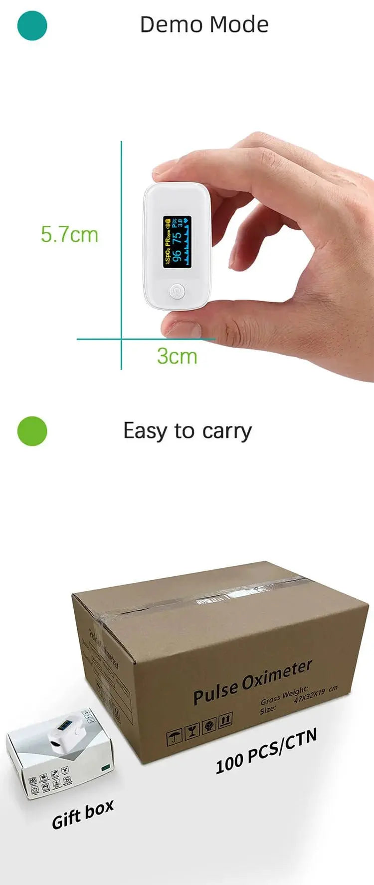 0,96-Zoll-OLED-Display für genaue Fingerpulsoximeter-Erkennung - Erfüllung - serviceMedSurgery Store For Digital Health1005009589399621 - Default Title0,96-Zoll-OLED-Display für genaue Fingerpulsoximeter-Erkennung