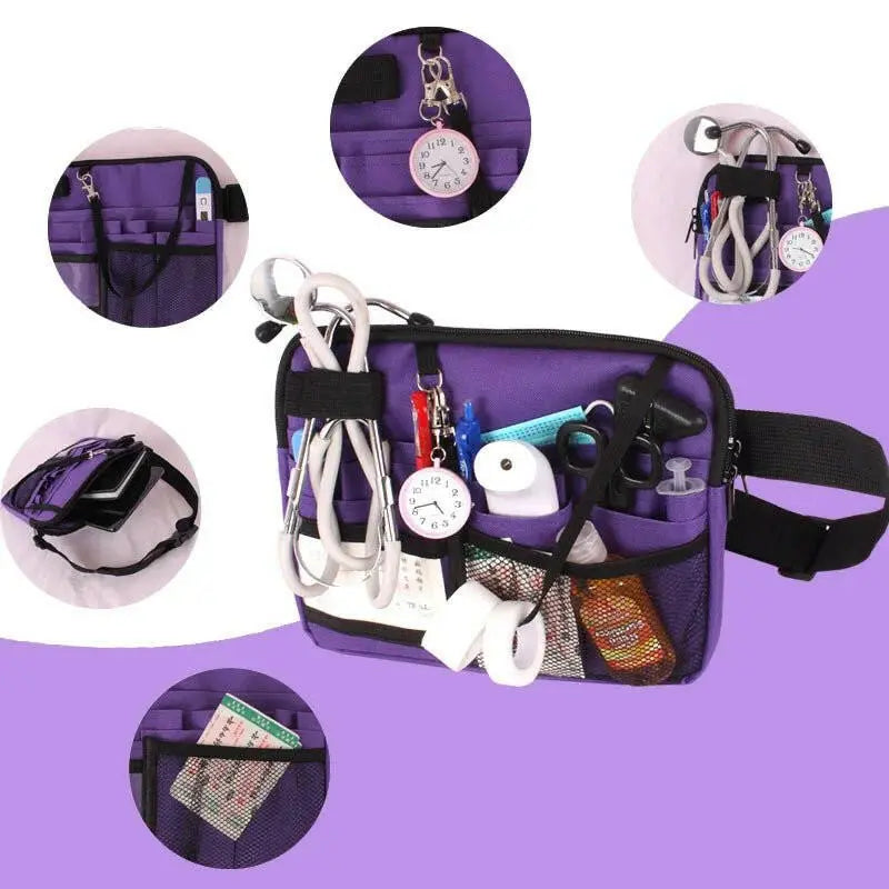 Krankenschwester Fanny Pack Multi Pocket Taille Veranstalter Gürtel mit verstellbarem Gurt Krankenschwester Taille Tasche Veranstalter Tasche Portable