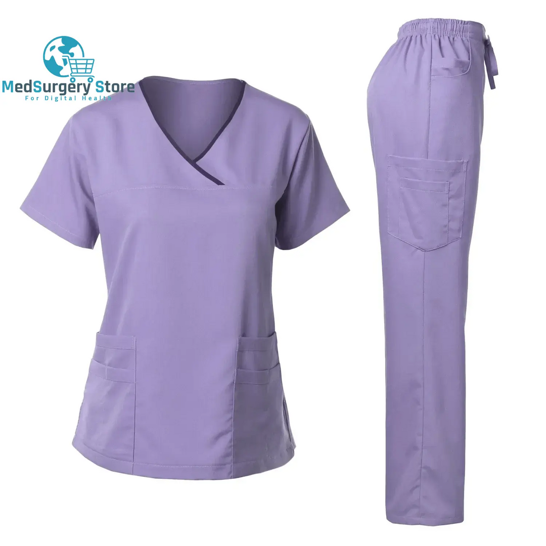 Hohe Qualität Chirurgische Uniform Frau Krankenhaus Klinische Schönheitssalon Spa Tops und Hosen Medizinische Frauen Krankenpflege Scrub Uniformen Sets