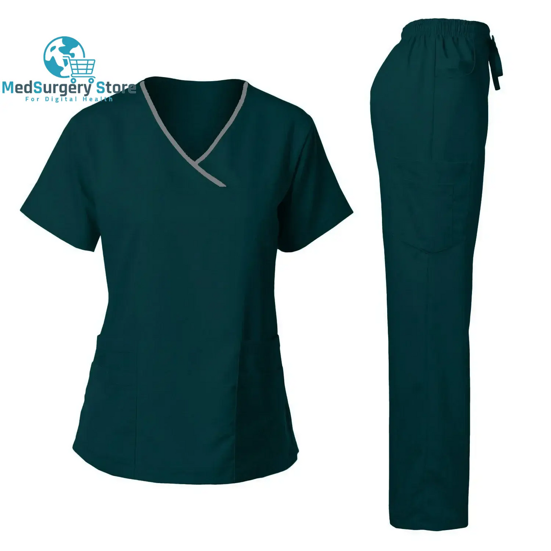 Hohe Qualität Chirurgische Uniform Frau Krankenhaus Klinische Schönheitssalon Spa Tops und Hosen Medizinische Frauen Krankenpflege Scrub Uniformen Sets