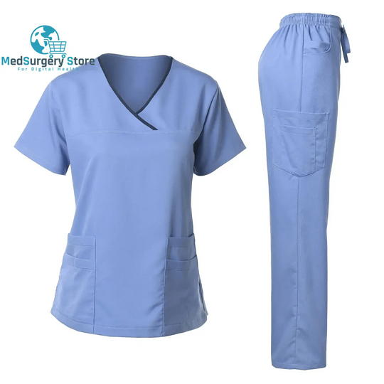 Hohe Qualität Chirurgische Uniform Frau Krankenhaus Klinische Schönheitssalon Spa Tops und Hosen Medizinische Frauen Krankenpflege Scrub Uniformen Sets