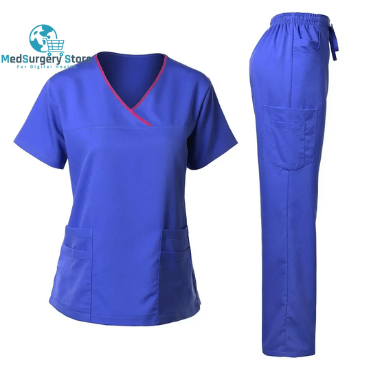 Hohe Qualität Chirurgische Uniform Frau Krankenhaus Klinische Schönheitssalon Spa Tops und Hosen Medizinische Frauen Krankenpflege Scrub Uniformen Sets