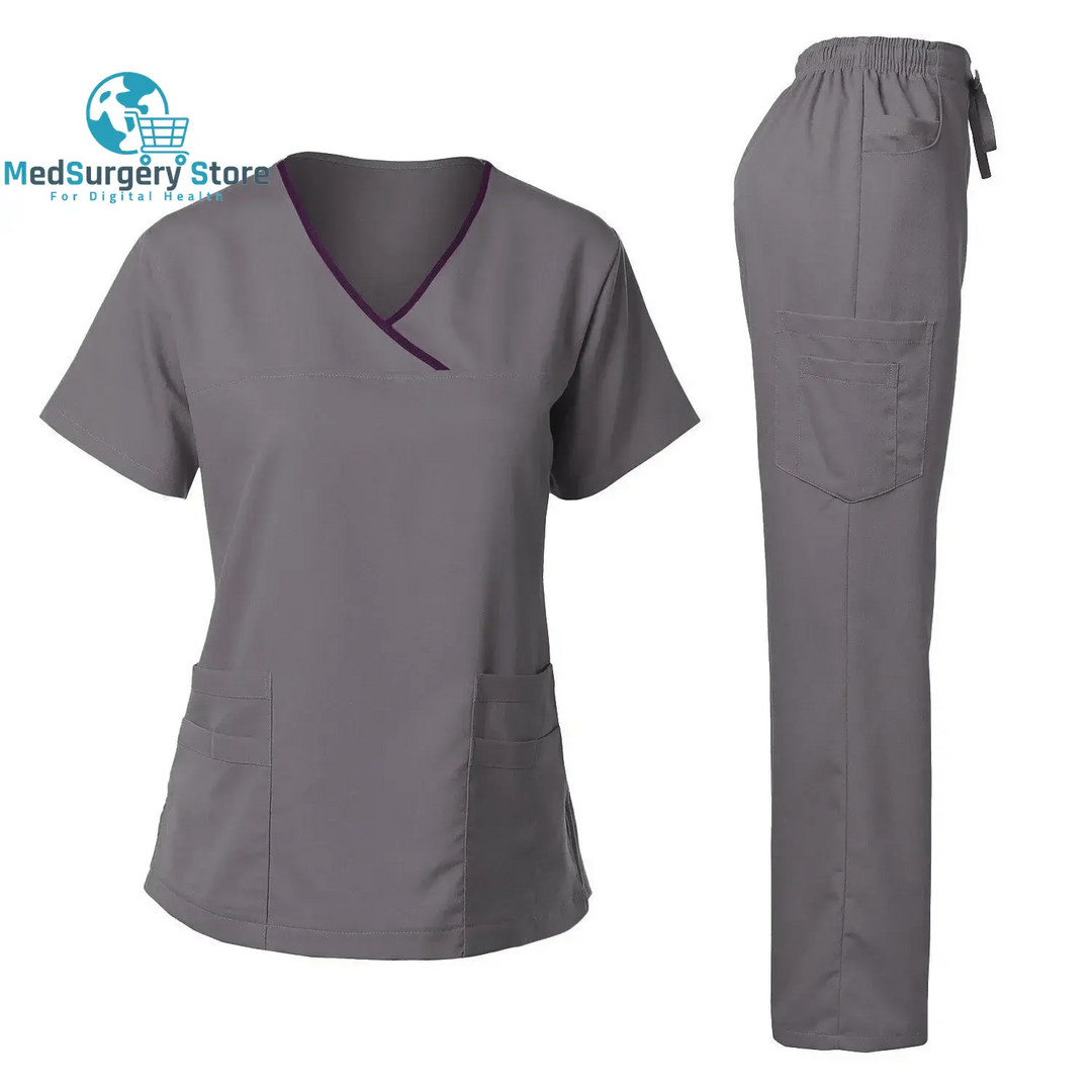 Hohe Qualität Chirurgische Uniform Frau Krankenhaus Klinische Schönheitssalon Spa Tops und Hosen Medizinische Frauen Krankenpflege Scrub Uniformen Sets