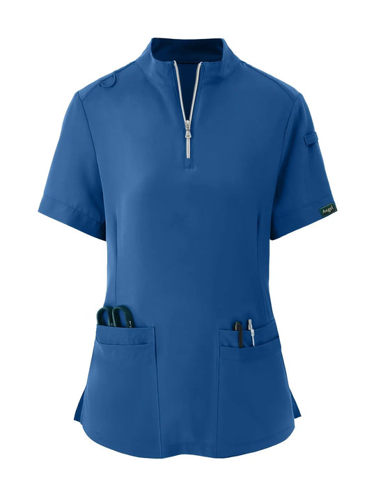 Stretchy Comfort Nurse Top - Weich, atmungsaktiv, Reißverschluss vorne, kurze Ärmel, entspannte Passform Gesundheitsversorgung Uniform für Frauen - Ideal für medizinische FachkräfteMedSurgery Store For Digital HealthMedSurgery Store For Digital Health601099564070018 - Marineblau - S(4)MarineblauS(4)Stretchy Comfort Nurse Top - Weich, atmungsaktiv, Reißverschluss vorne, kurze Ärmel, entspannte Passform Gesundheitsversorgung Uniform für Frauen - Ideal für medizinische Fachkräfte