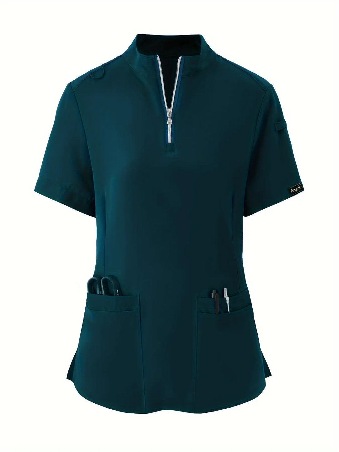 Stretchy Comfort Nurse Top - Weich, atmungsaktiv, Reißverschluss vorne, kurze Ärmel, entspannte Passform Gesundheitsversorgung Uniform für Frauen - Ideal für medizinische FachkräfteMedSurgery Store For Digital HealthMedSurgery Store For Digital Health601099564070018 - Marineblau - S(4)MarineblauS(4)Stretchy Comfort Nurse Top - Weich, atmungsaktiv, Reißverschluss vorne, kurze Ärmel, entspannte Passform Gesundheitsversorgung Uniform für Frauen - Ideal für medizinische Fachkräfte
