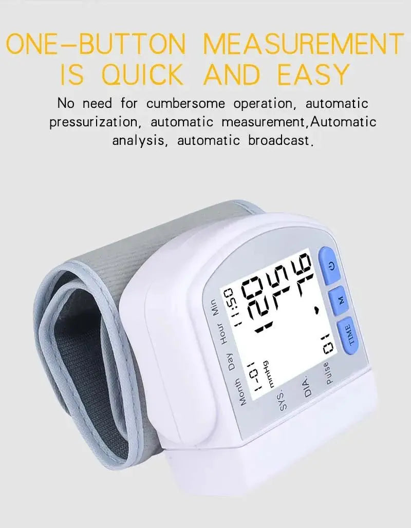 Digital Health Sphygmomanometer, BP Medical Sphygmomanometer, Handgelenk-Manschette, Digital Blood Pressure Monitor, Pulse & Heart Rate Meterodsers - fulfillment - serviceMedSurgery Store For Digital Health1005009640548799 - WHITWhiteDigital Health Sphygmomanometer, BP Medical Sphygmomanometer, Handgelenk-Manschette, Digital Blood Pressure Monitor, Pulse & Heart Rate Meter