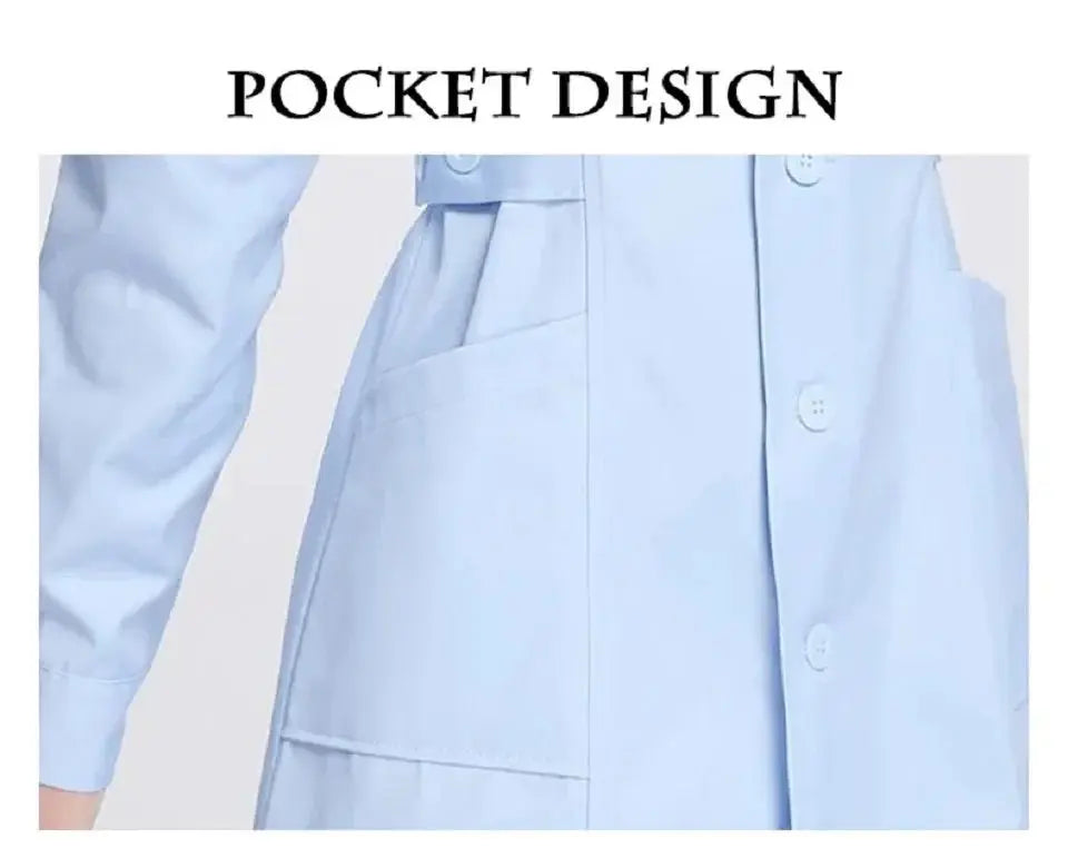 Krankenpflegeuniform, Laborkittel für Frauen, Berufsbekleidung für Krankenschwestern, langärmelige Arbeitskleidung für Schönheitssalons, Arztkittel Solid Colourodsers - fulfilment - serviceMedSurgery Store For Digital Health1005006321805856 - Weiß - XXLWhiteXXLKrankenpflegeuniform, Laborkittel für Frauen, Berufsbekleidung für Krankenschwestern, langärmelige Arbeitskleidung für Schönheitssalons, Arztkittel Solid Colour
