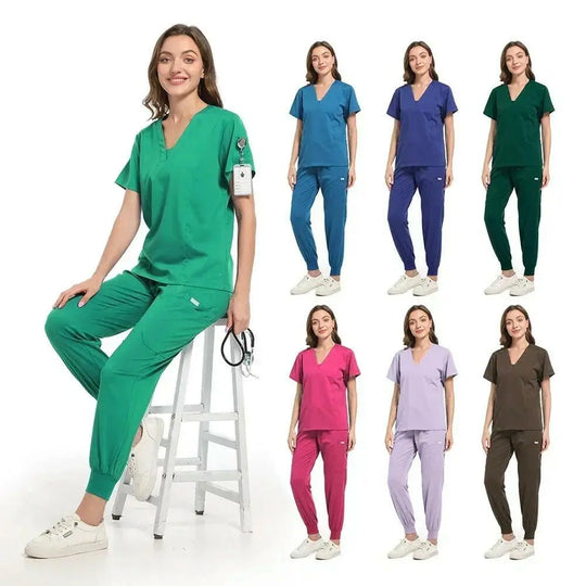 Großhandel Operationssaal medizinische Uniform Scrub Scrub Krankenhaus arbeiten Scrubs Set Krankenpflegebedarf Krankenschwester Dental Chirurgie Anzug Arbeitskleidung