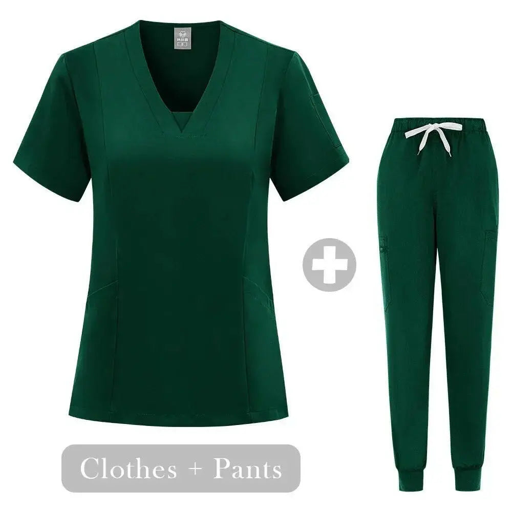 Großhandel Operationssaal medizinische Uniform Scrub Scrub Krankenhaus arbeiten Scrubs Set Krankenpflegebedarf Krankenschwester Dental Chirurgie Anzug Arbeitskleidung