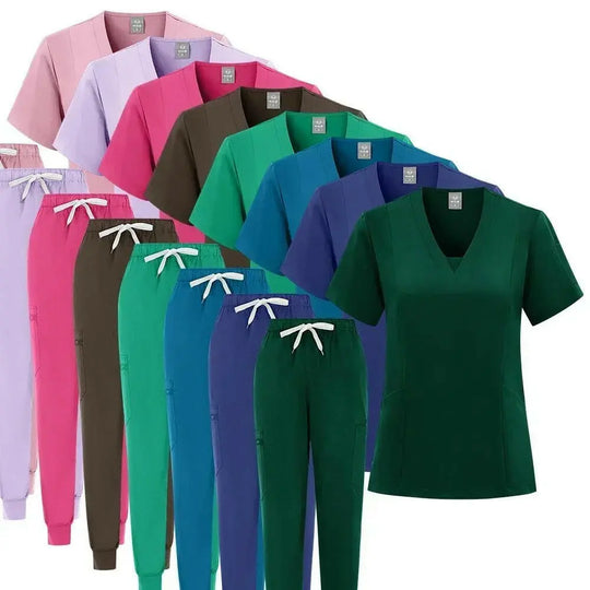 Großhandel Operationssaal medizinische Uniform Scrub Scrub Krankenhaus arbeiten Scrubs Set Krankenpflegebedarf Krankenschwester Dental Chirurgie Anzug Arbeitskleidung