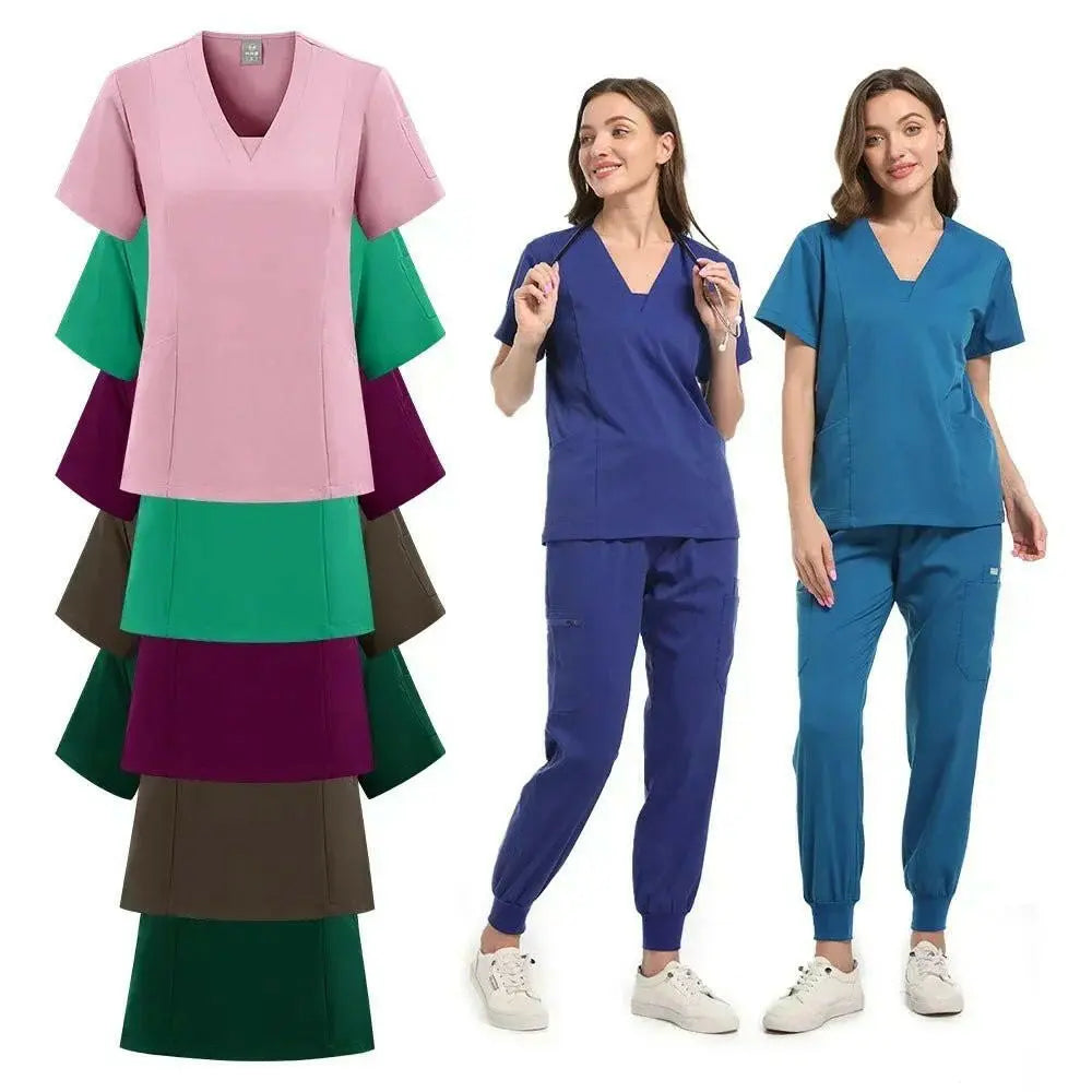 Großhandel Operationssaal medizinische Uniform Scrub Scrub Krankenhaus arbeiten Scrubs Set Krankenpflegebedarf Krankenschwester Dental Chirurgie Anzug Arbeitskleidung