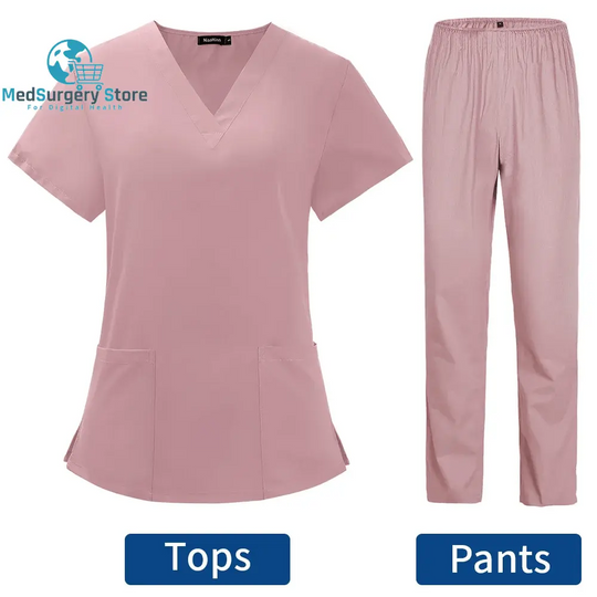 Pet Grooming Arzt Uniformen Non-Sticky Hair Krankenschwester Frauen dünn und leicht Stoff medizinische Kleidung für Sommer klinische Uniform Frau