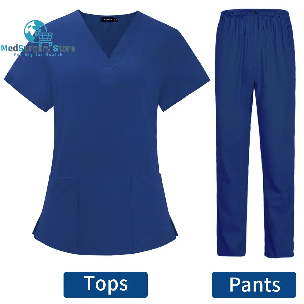 Pet Grooming Arzt Uniformen Non-Sticky Hair Krankenschwester Frauen dünn und leicht Stoff medizinische Kleidung für Sommer klinische Uniform Frau