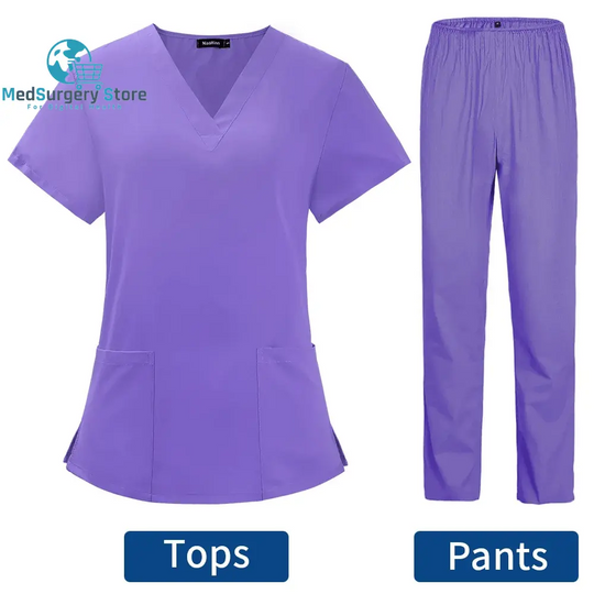 Pet Grooming Arzt Uniformen Non-Sticky Hair Krankenschwester Frauen dünn und leicht Stoff medizinische Kleidung für Sommer klinische Uniform Frau