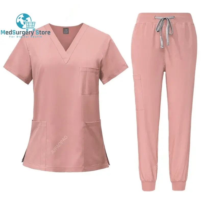 Chirurgische Uniformen Frau Krankenpflege Krankenpflege Sets Top Pant Artikel Medizinische Uniform Scrubs Klinische Schönheitssalon Krankenhaus Anzüge