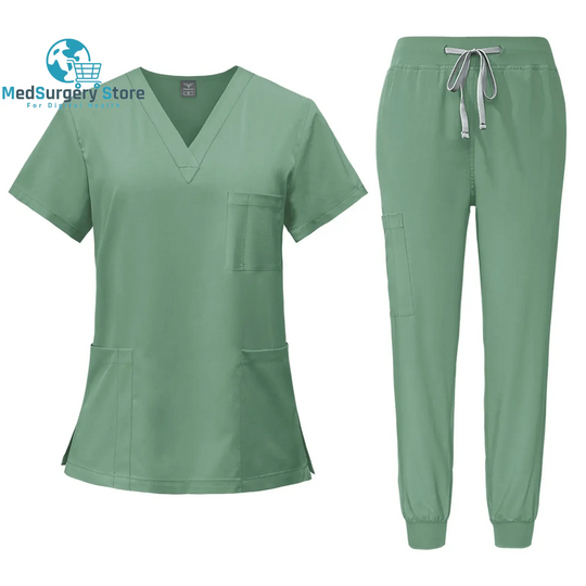 Chirurgische Uniformen Frau Krankenpflege Krankenpflege Sets Top Pant Artikel Medizinische Uniform Scrubs Klinische Schönheitssalon Krankenhaus Anzüge