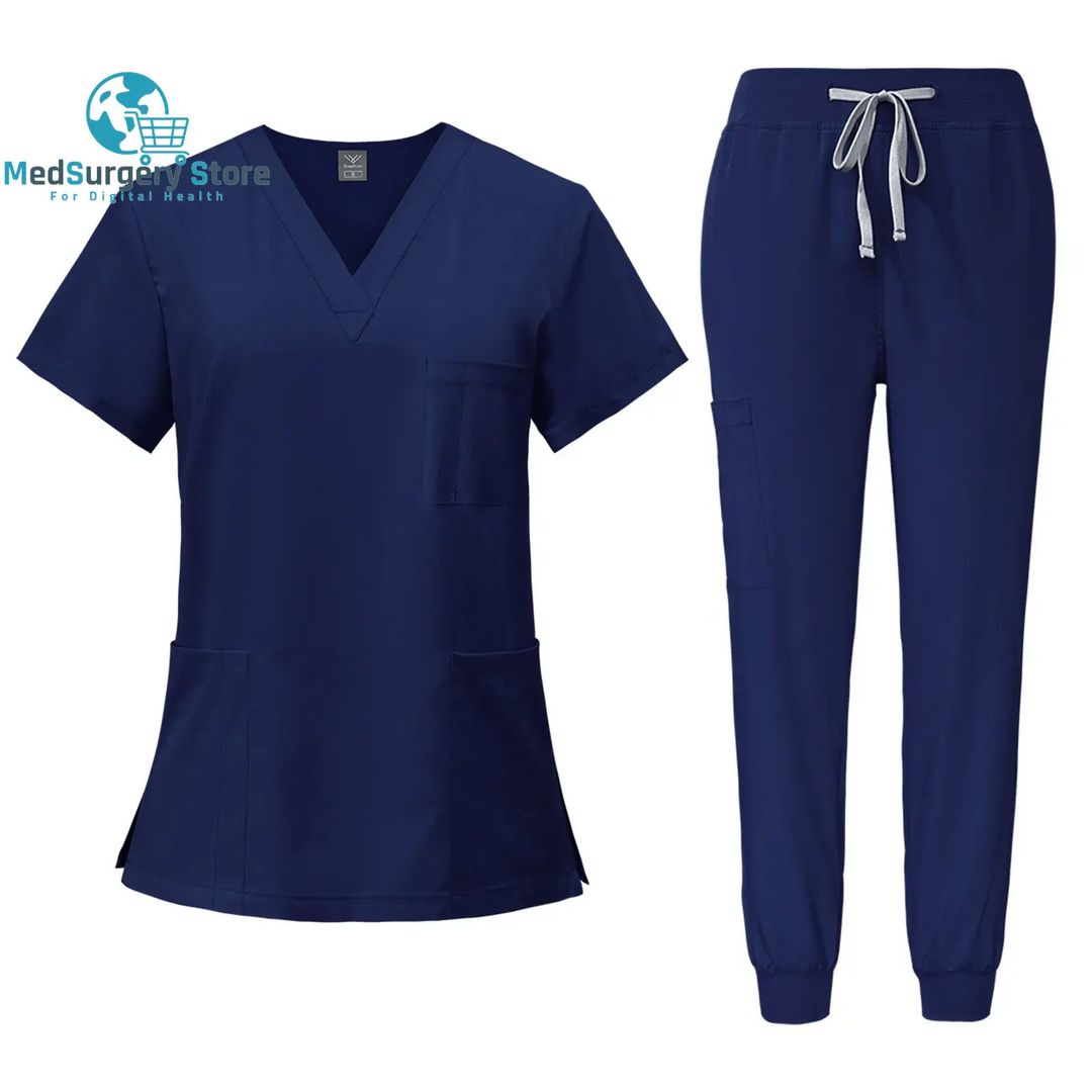 Chirurgische Uniformen Frau Krankenpflege Krankenpflege Sets Top Pant Artikel Medizinische Uniform Scrubs Klinische Schönheitssalon Krankenhaus Anzüge