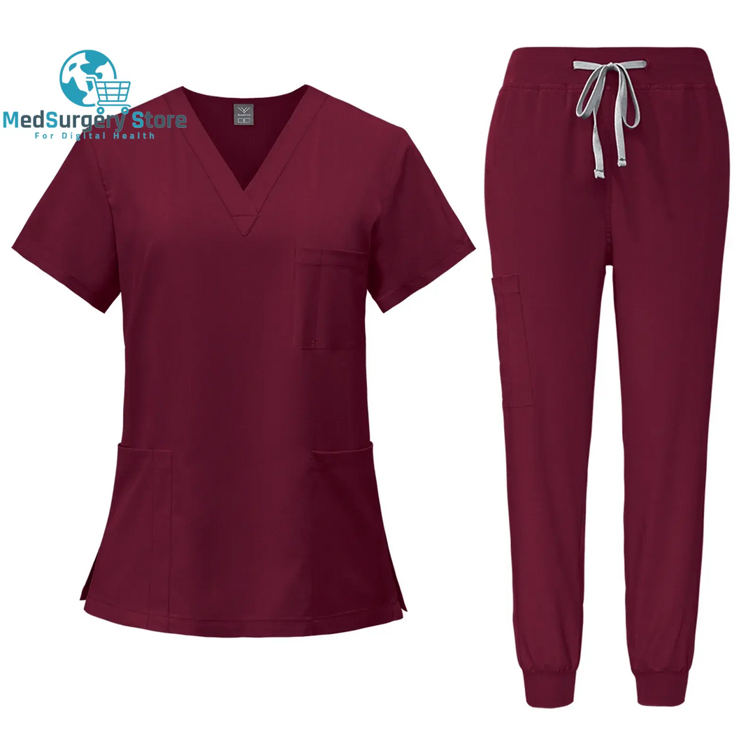 Chirurgische Uniformen Frau Krankenpflege Krankenpflege Sets Top Pant Artikel Medizinische Uniform Scrubs Klinische Schönheitssalon Krankenhaus Anzüge