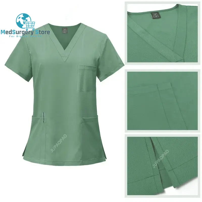 Chirurgische Uniformen Frau Krankenpflege Krankenpflege Sets Top Pant Artikel Medizinische Uniform Scrubs Klinische Schönheitssalon Krankenhaus Anzüge
