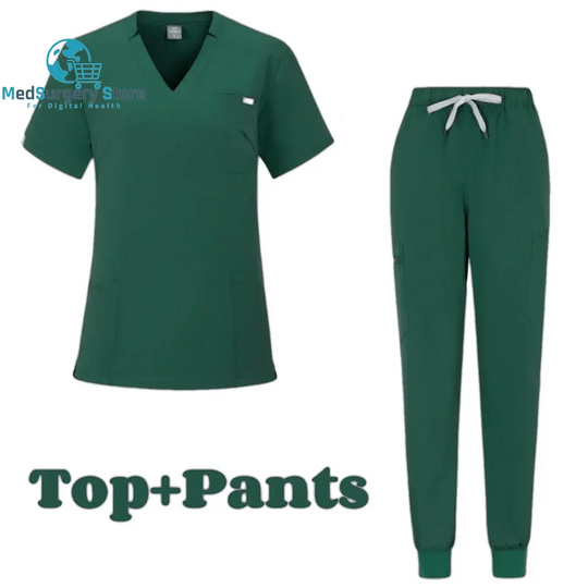 Kurze Ärmel Arzt Zubehör Krankenhaus Stilvolle Weibliche Frauen Stretch Medizinische Scrubs Krankenschwester Uniform Medicals Spa Frauen Uniformen