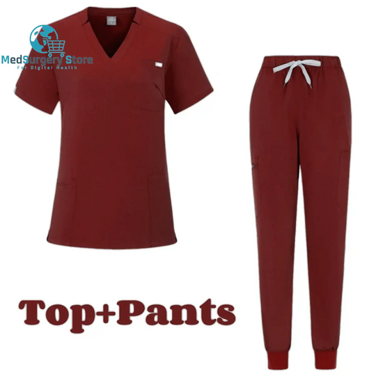 Kurze Ärmel Arzt Zubehör Krankenhaus Stilvolle Weibliche Frauen Stretch Medizinische Scrubs Krankenschwester Uniform Medicals Spa Frauen Uniformen