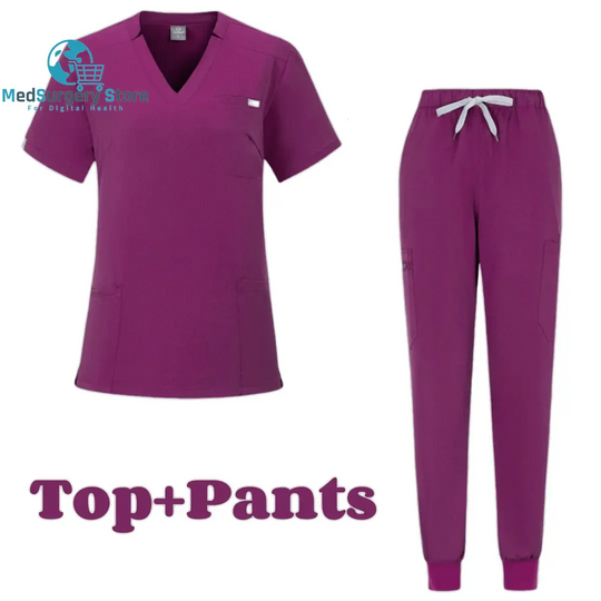 Kurze Ärmel Arzt Zubehör Krankenhaus Stilvolle Weibliche Frauen Stretch Medizinische Scrubs Krankenschwester Uniform Medicals Spa Frauen Uniformen