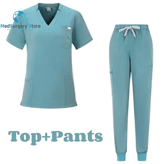 Kurze Ärmel Arzt Zubehör Krankenhaus Stilvolle Weibliche Frauen Stretch Medizinische Scrubs Krankenschwester Uniform Medicals Spa Frauen Uniformen