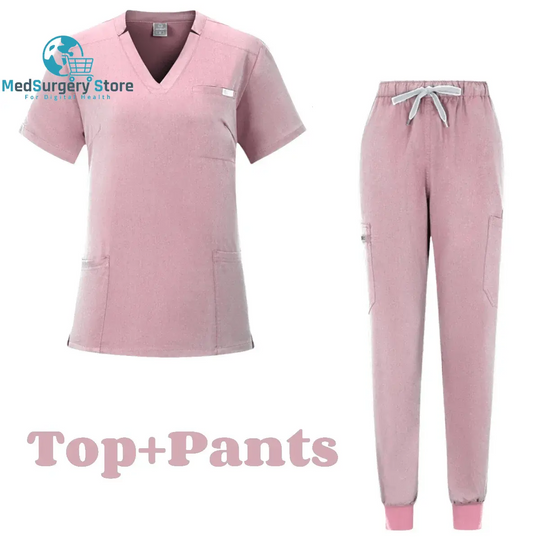 Kurze Ärmel Arzt Zubehör Krankenhaus Stilvolle Weibliche Frauen Stretch Medizinische Scrubs Krankenschwester Uniform Medicals Spa Frauen Uniformen