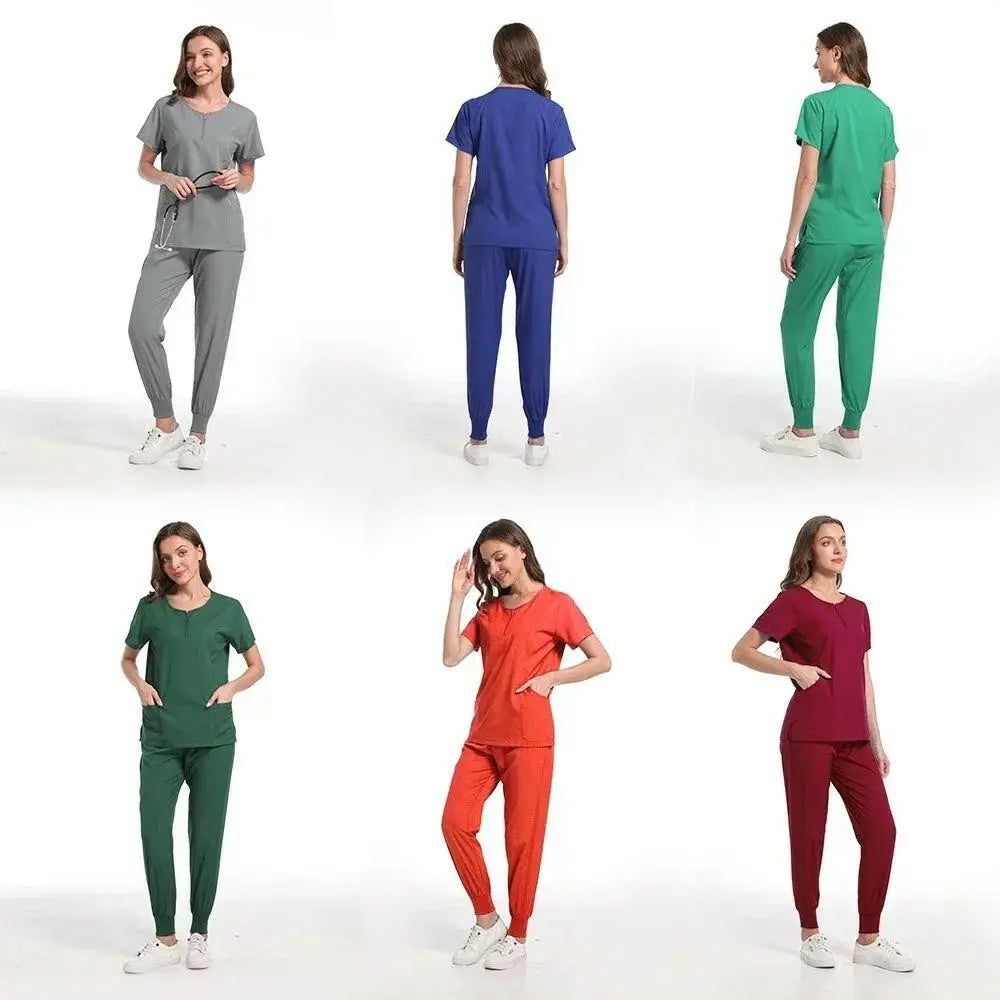 Chirurgische Uniform Women'S Care Set Top Hose Medical Scrub Clinical Beauty Salon Hospital Setnurse Hospital