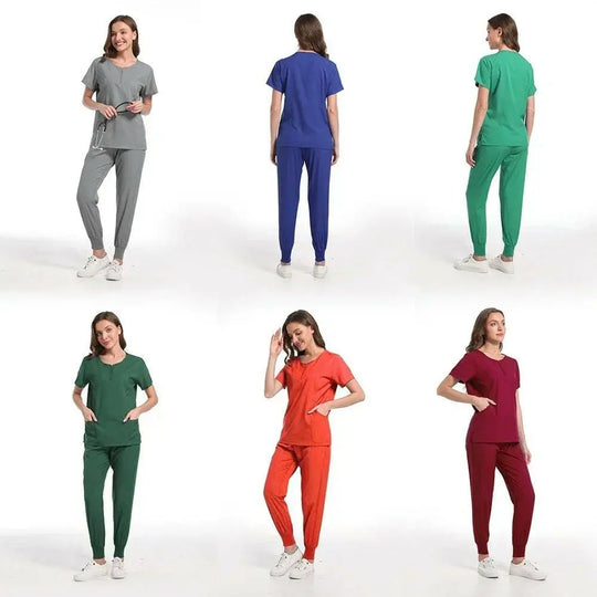 Chirurgische Uniform Women'S Care Set Top Hose Medical Scrub Clinical Beauty Salon Hospital Setnurse Hospital