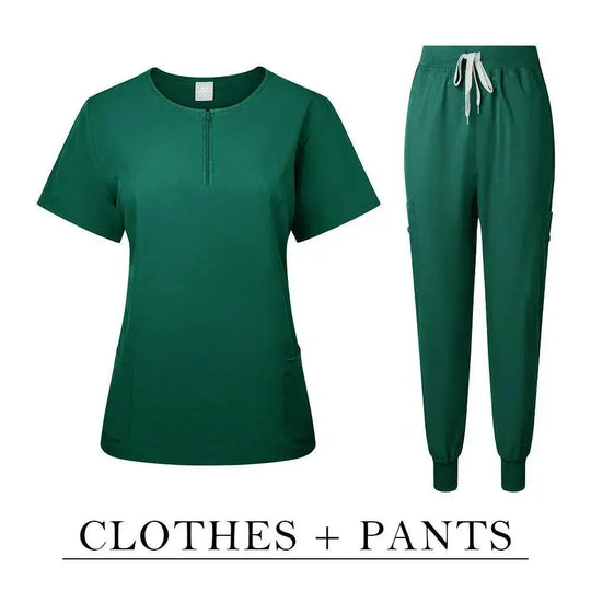 Chirurgische Uniform Women'S Care Set Top Hose Medical Scrub Clinical Beauty Salon Hospital Setnurse Hospital
