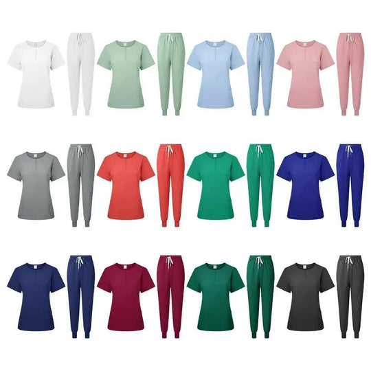 Chirurgische Uniform Women'S Care Set Top Hose Medical Scrub Clinical Beauty Salon Hospital Setnurse Hospital