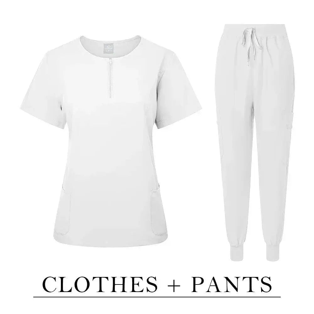 Chirurgische Uniform Women'S Care Set Top Hose Medical Scrub Clinical Beauty Salon Hospital Setnurse Hospital