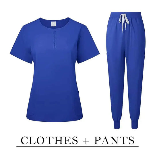 Chirurgische Uniform Women'S Care Set Top Hose Medical Scrub Clinical Beauty Salon Hospital Setnurse Hospital