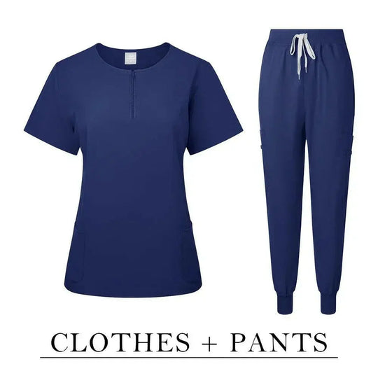 Chirurgische Uniform Women'S Care Set Top Hose Medical Scrub Clinical Beauty Salon Hospital Setnurse Hospital