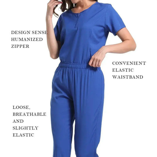 Chirurgische Uniform Women'S Care Set Top Hose Medical Scrub Clinical Beauty Salon Hospital Setnurse Hospital