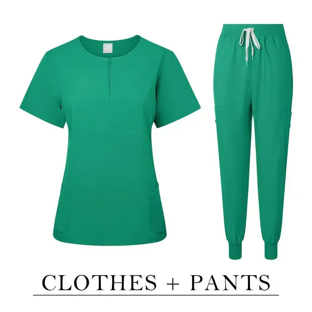 Chirurgische Uniform Women'S Care Set Top Hose Medical Scrub Clinical Beauty Salon Hospital Setnurse Hospital