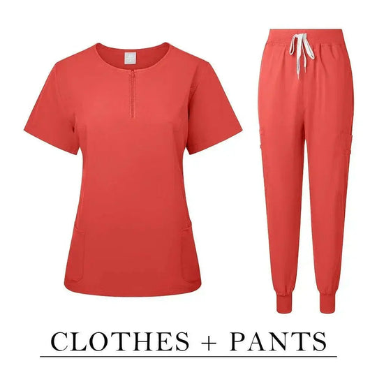 Chirurgische Uniform Women'S Care Set Top Hose Medical Scrub Clinical Beauty Salon Hospital Setnurse Hospital