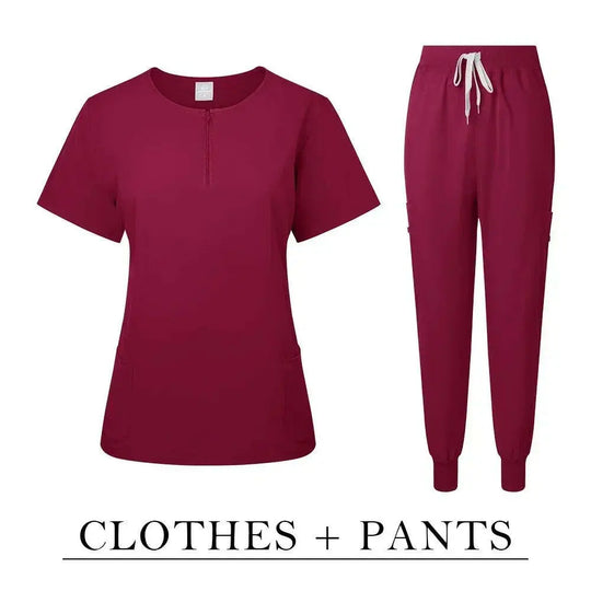 Chirurgische Uniform Women'S Care Set Top Hose Medical Scrub Clinical Beauty Salon Hospital Setnurse Hospital