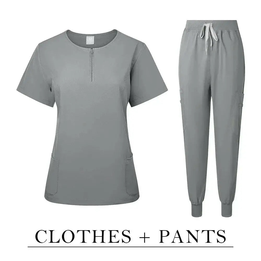 Chirurgische Uniform Women'S Care Set Top Hose Medical Scrub Clinical Beauty Salon Hospital Setnurse Hospital