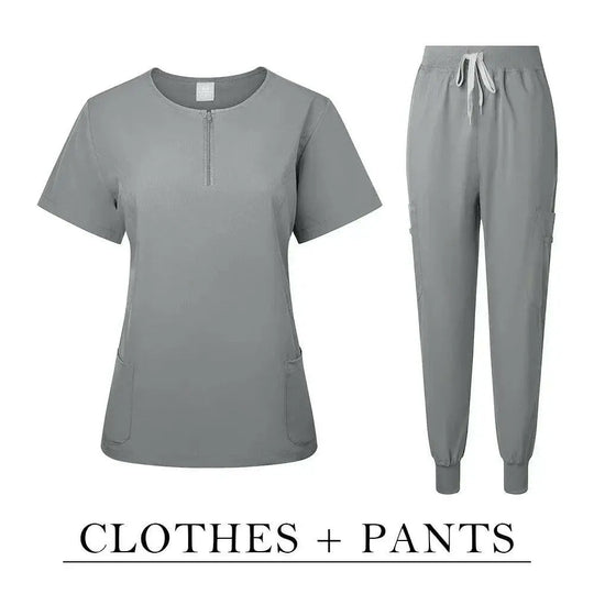 Chirurgische Uniform Women'S Care Set Top Hose Medical Scrub Clinical Beauty Salon Hospital Setnurse Hospital